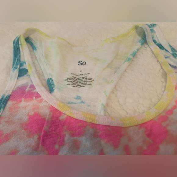 SO - Tie Dye Racerback Tank Bundle 🩷🩵💛💜💙 - Picture 8 of 11